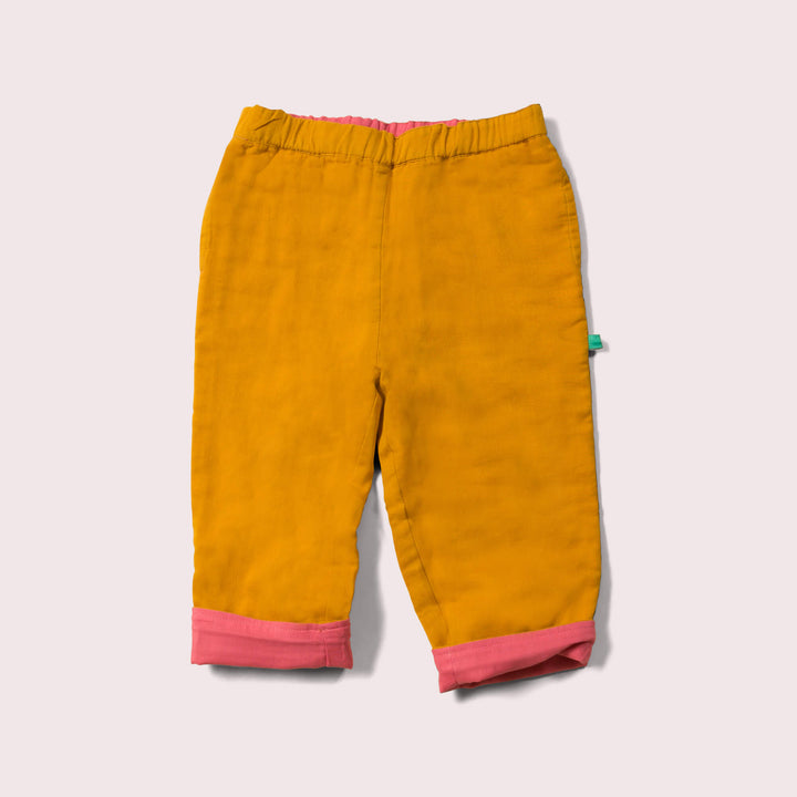 Gold & Pink Day After Day Reversible Trousers