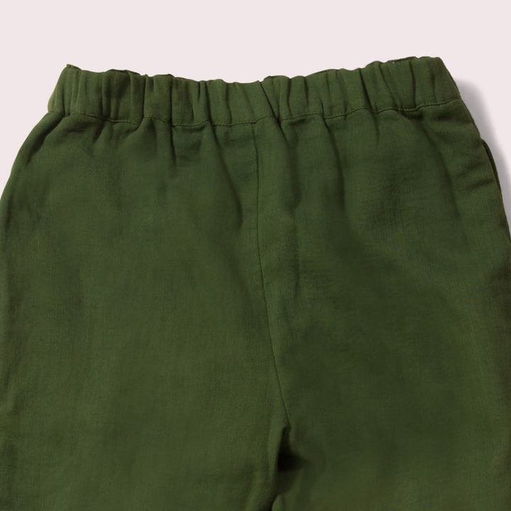 Olive Green & Blue Day After Day Reversible Trousers