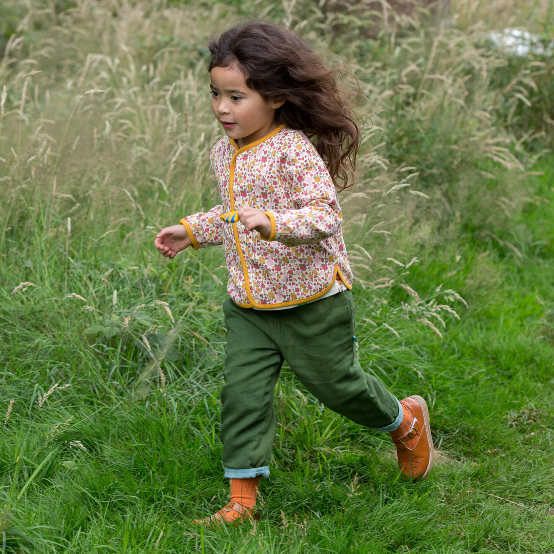 Olive Green & Blue Day After Day Reversible Trousers