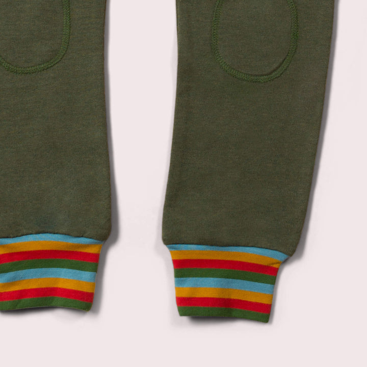 Green Marl Rainbow Organic Comfy Joggers