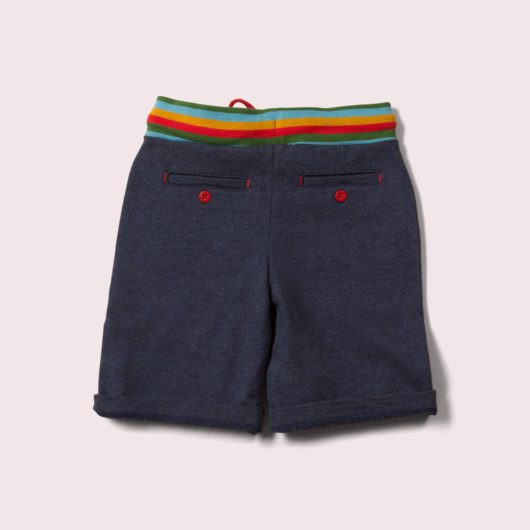 Navy Marl Comfy Jogger Shorts