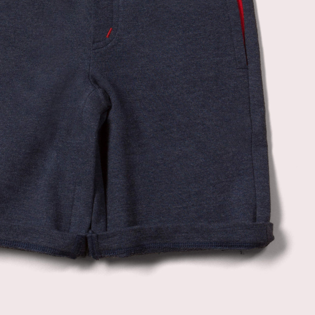 Navy Marl Comfy Jogger Shorts