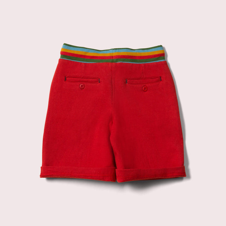 Red Marl Comfy Jogger Shorts