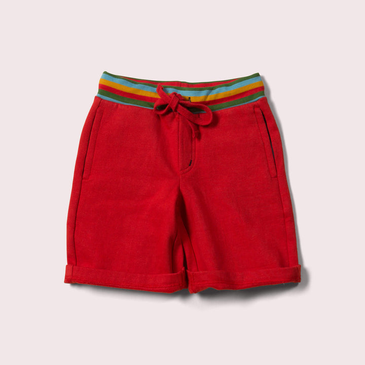 Red Marl Comfy Jogger Shorts