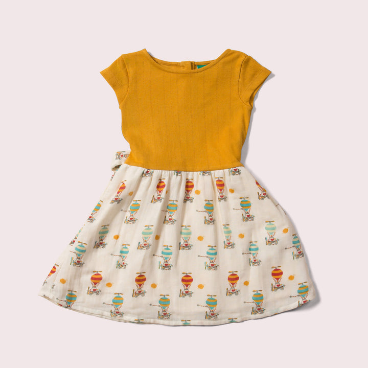 Take To The Skies Pointelle Little Twirler Dress