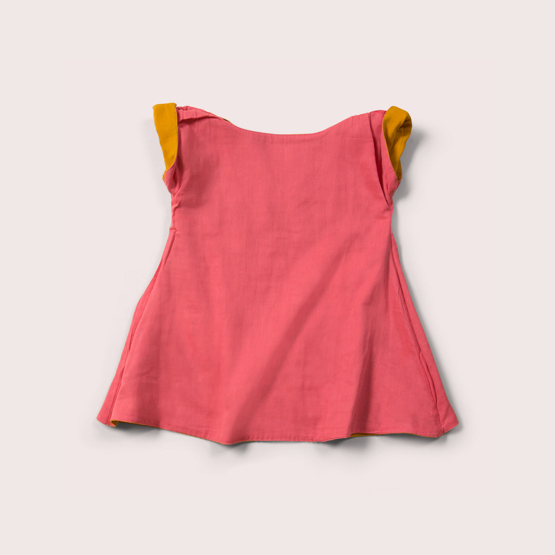 Gold & Pink Day After Day Reversible Dress