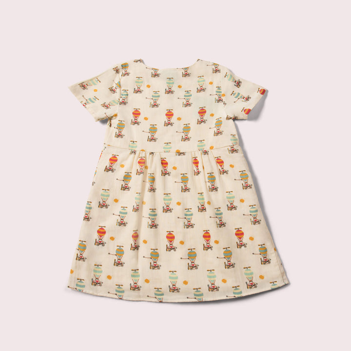 Take To The Skies Organic Button Dress