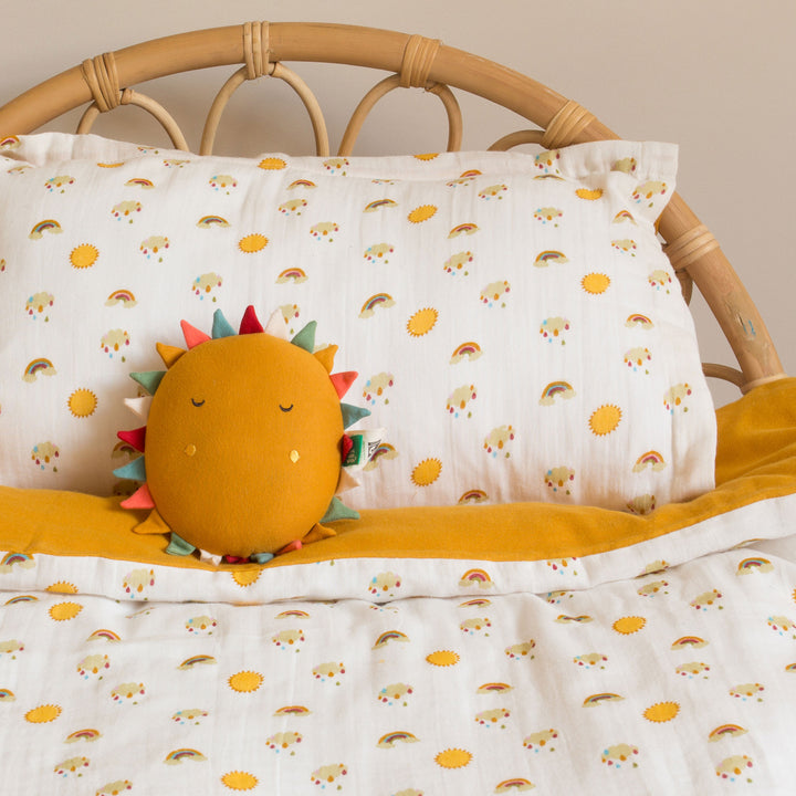 Sunshine and Rainbows Organic Cuddly Cot Bed Duvet Set