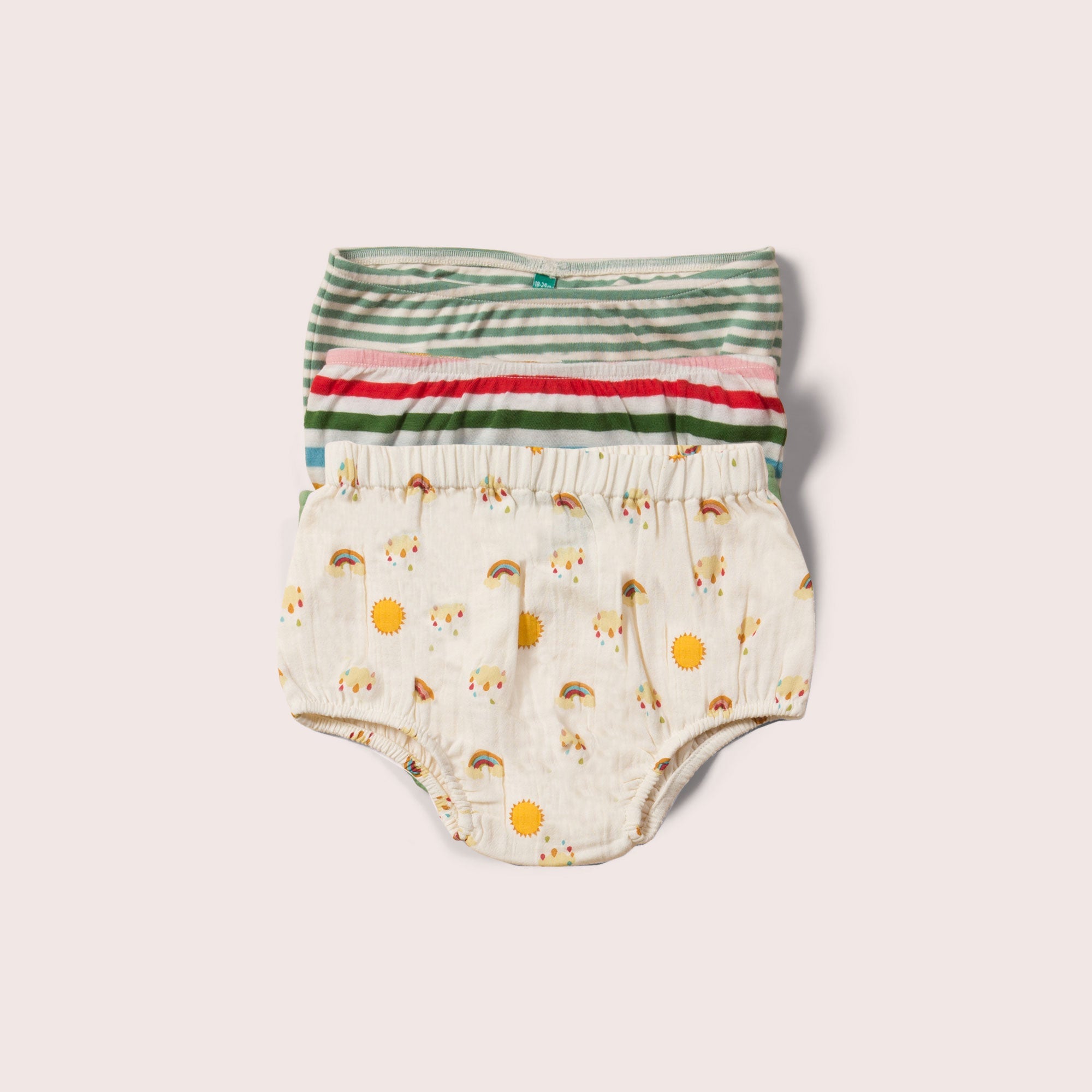 Sunshine & Rainbows Organic Underwear Set - 3 Pack