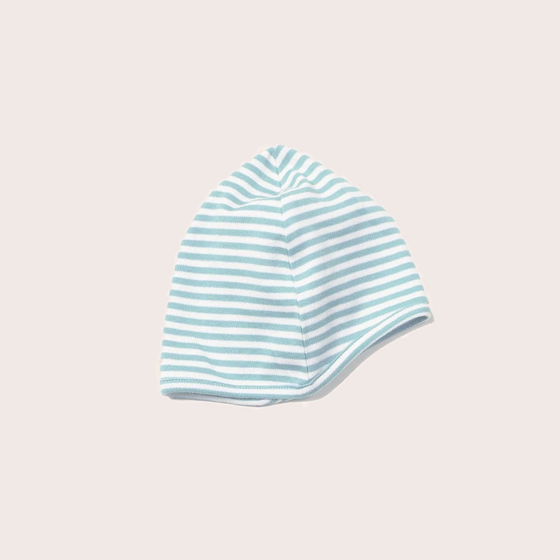 Powder Blue Stripe Baby Hat