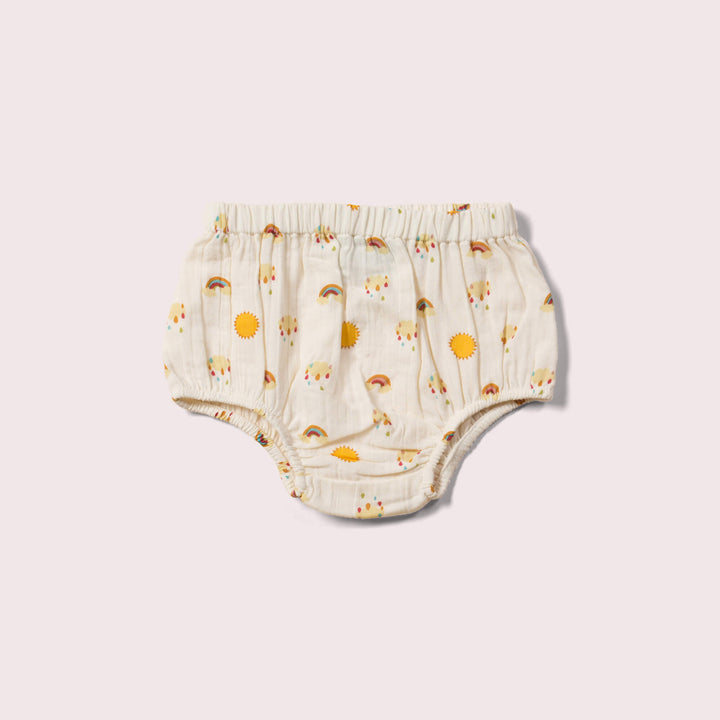 Sunshine and Rainbows Organic Muslin Bloomer Set - 2 Pack