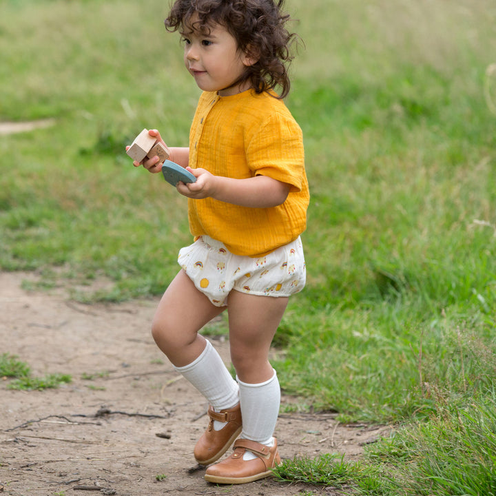 Sunshine and Rainbows Organic Muslin Bloomer Set - 2 Pack