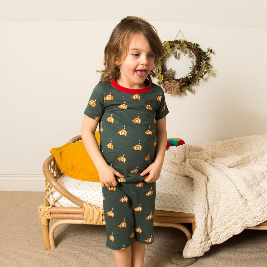 Deep Sea Explorers Jersey Pyjama Shorts Set