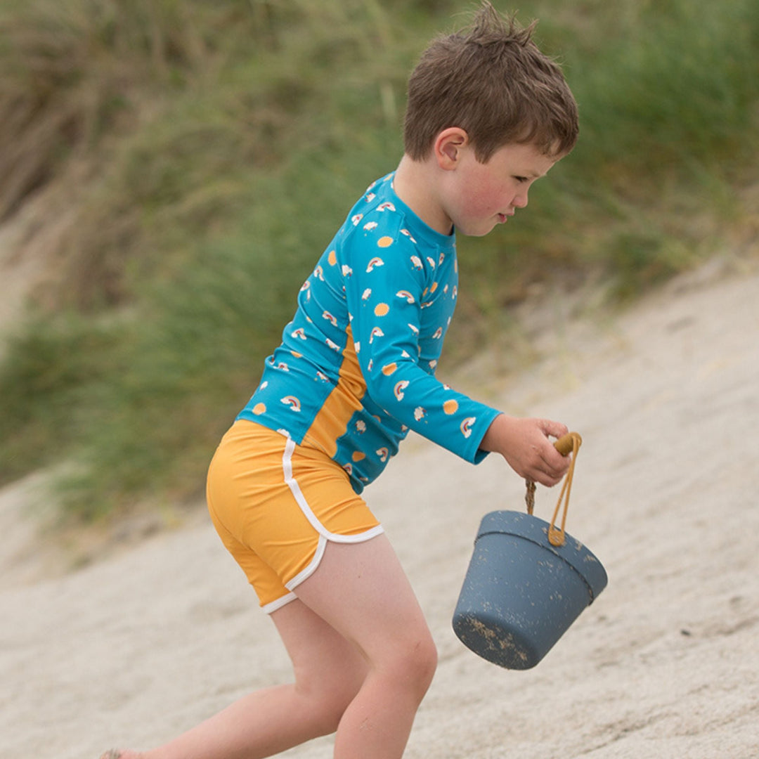 Gold Recycled Swim Shorts