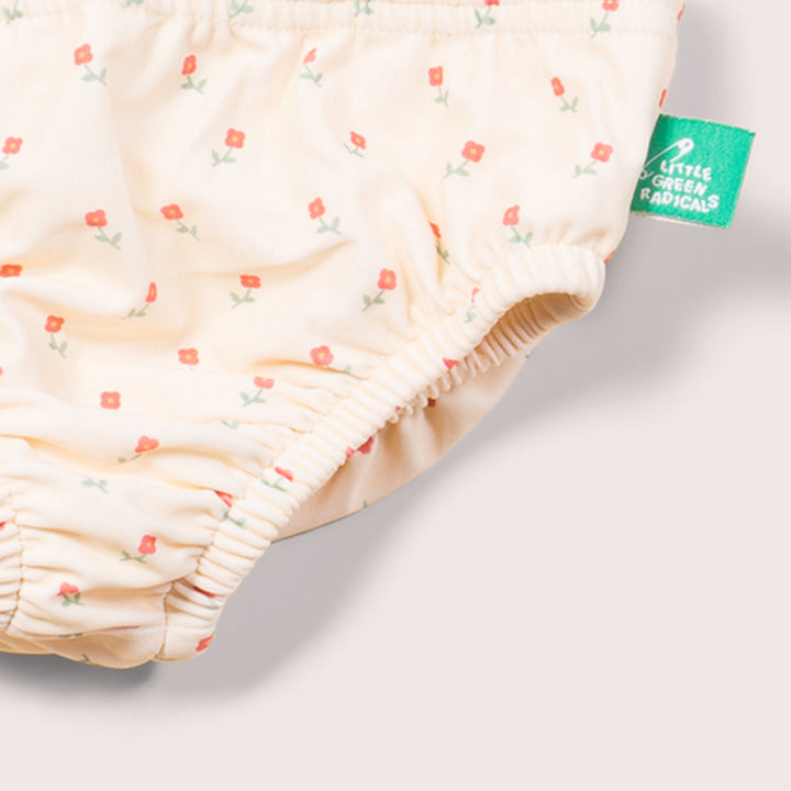 Rose Flowers UVP 50+ Reusable BabySwimming Nappy