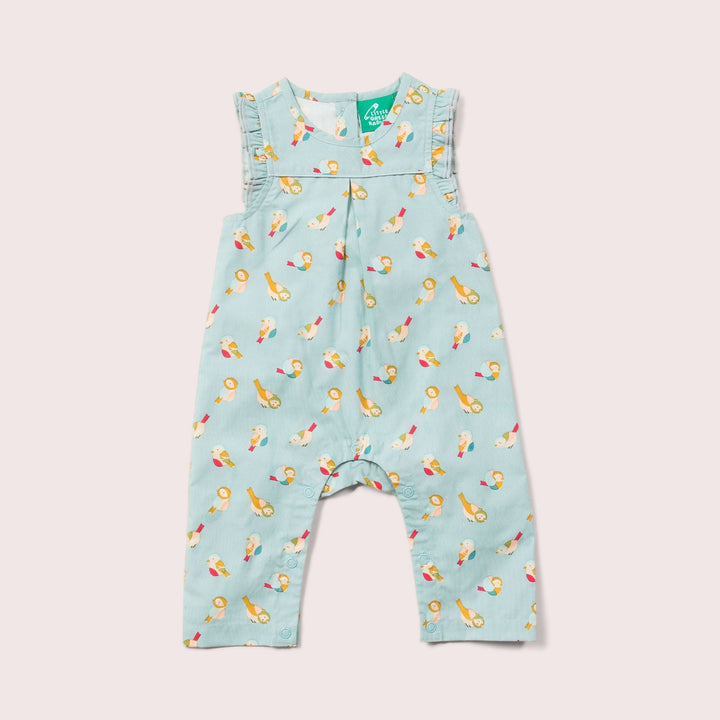 Rainbow Birds Frill Summer Romper