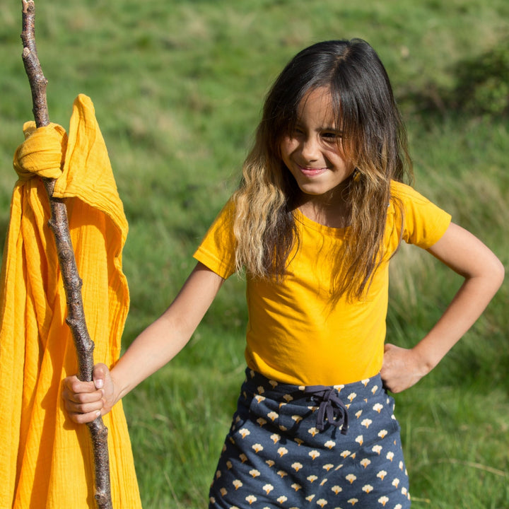 Gold Organic Short Sleeve T-Shirt