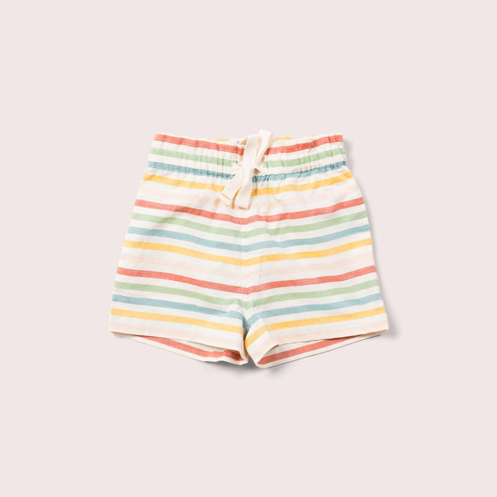 By The Sea Rainbow Striped Seersucker Shorts