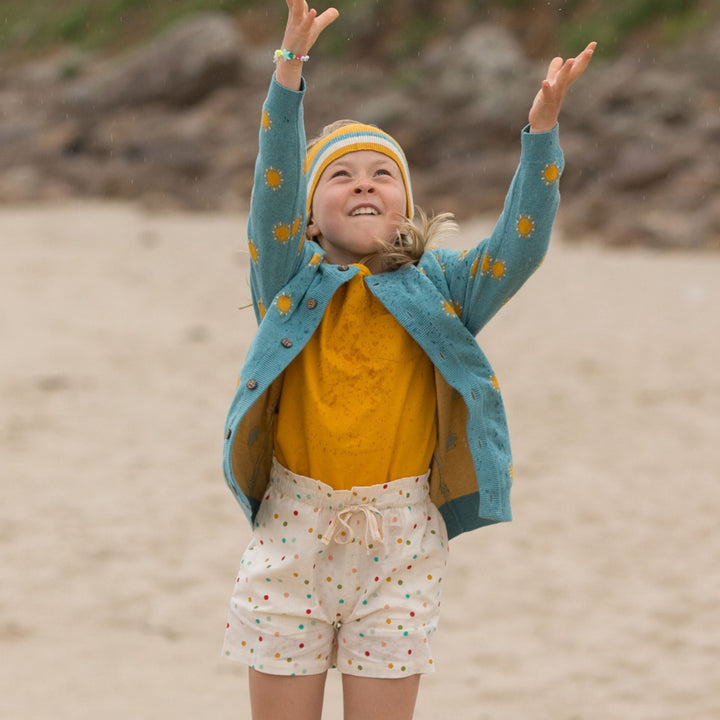 By The Sea Rainbow Spots Seersucker Shorts