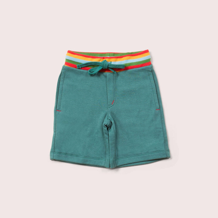 Teal Marl Comfy Jogger Shorts