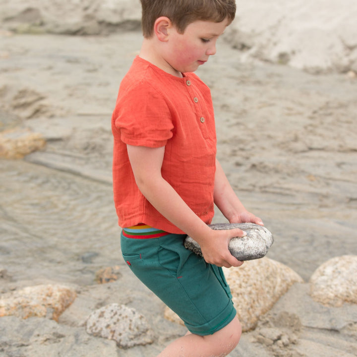 Teal Marl Comfy Jogger Shorts