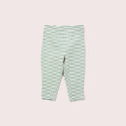 Green Striped Leggings