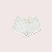 Blue Striped Run Around Shorts