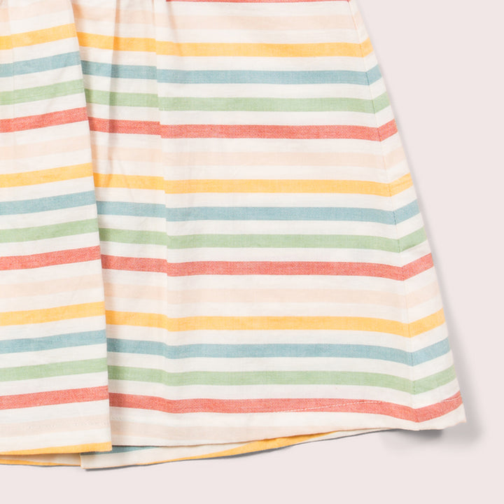 Rainbow Striped Smocked Dress