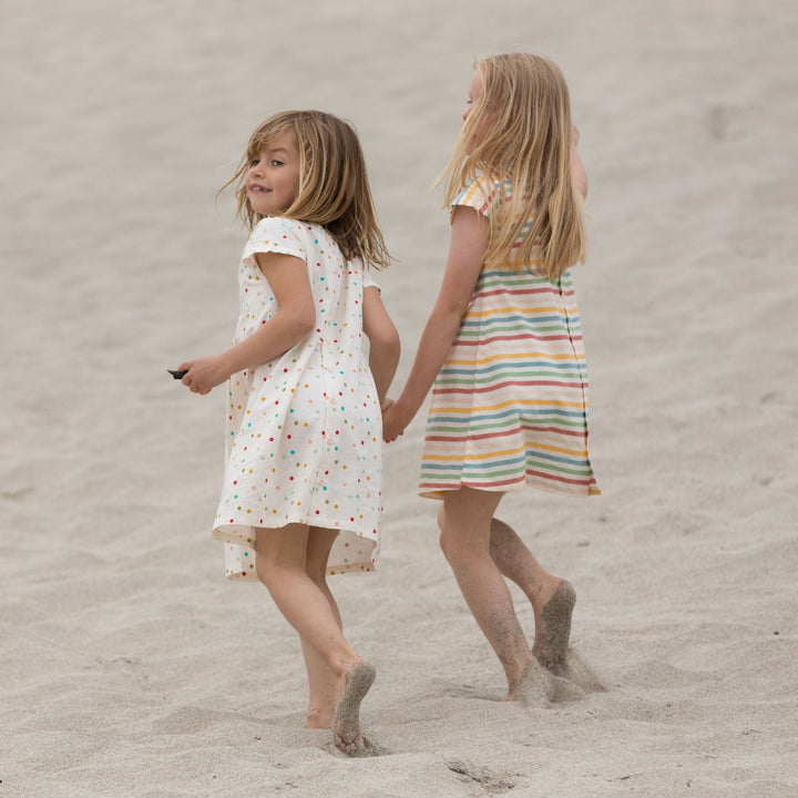 Rainbow Spots Smocked Dress