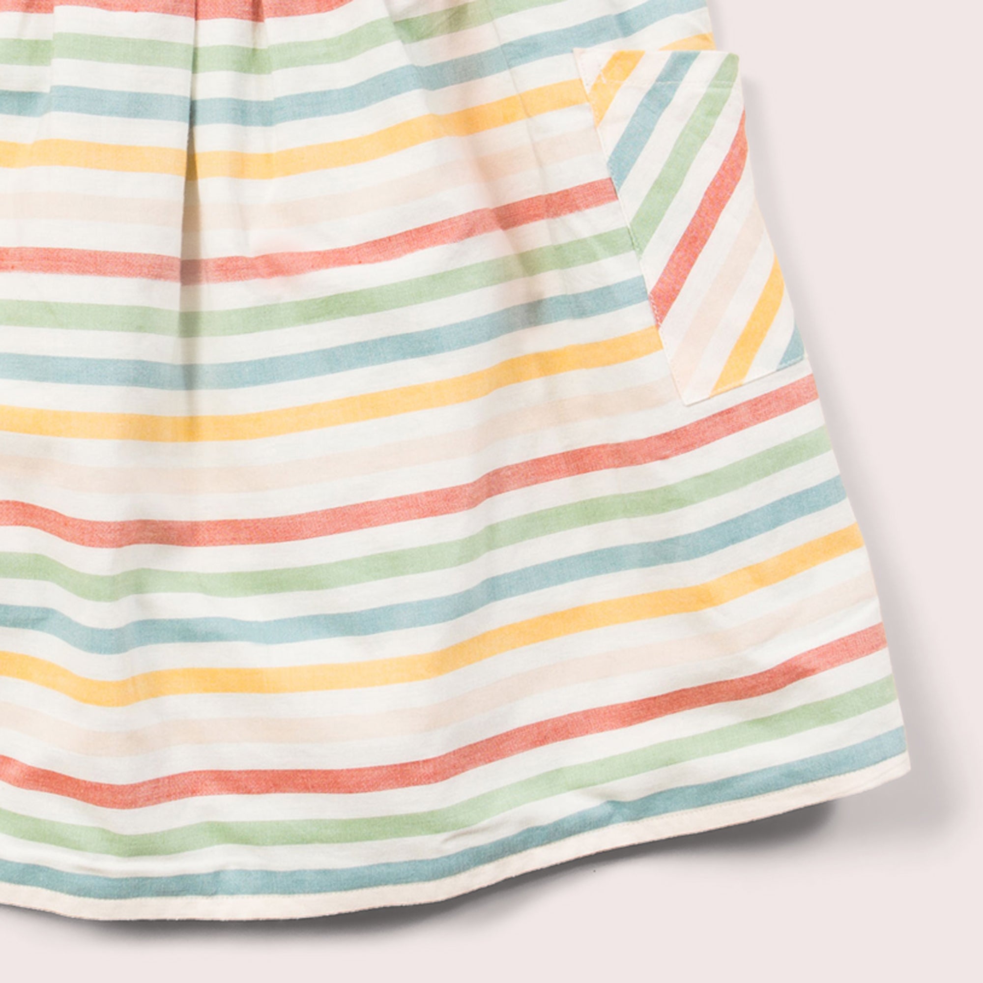 Rainbow Striped Reversible Pinny Dress