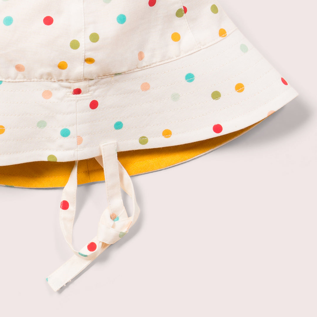 Rainbow Spots Reversible Sunhat