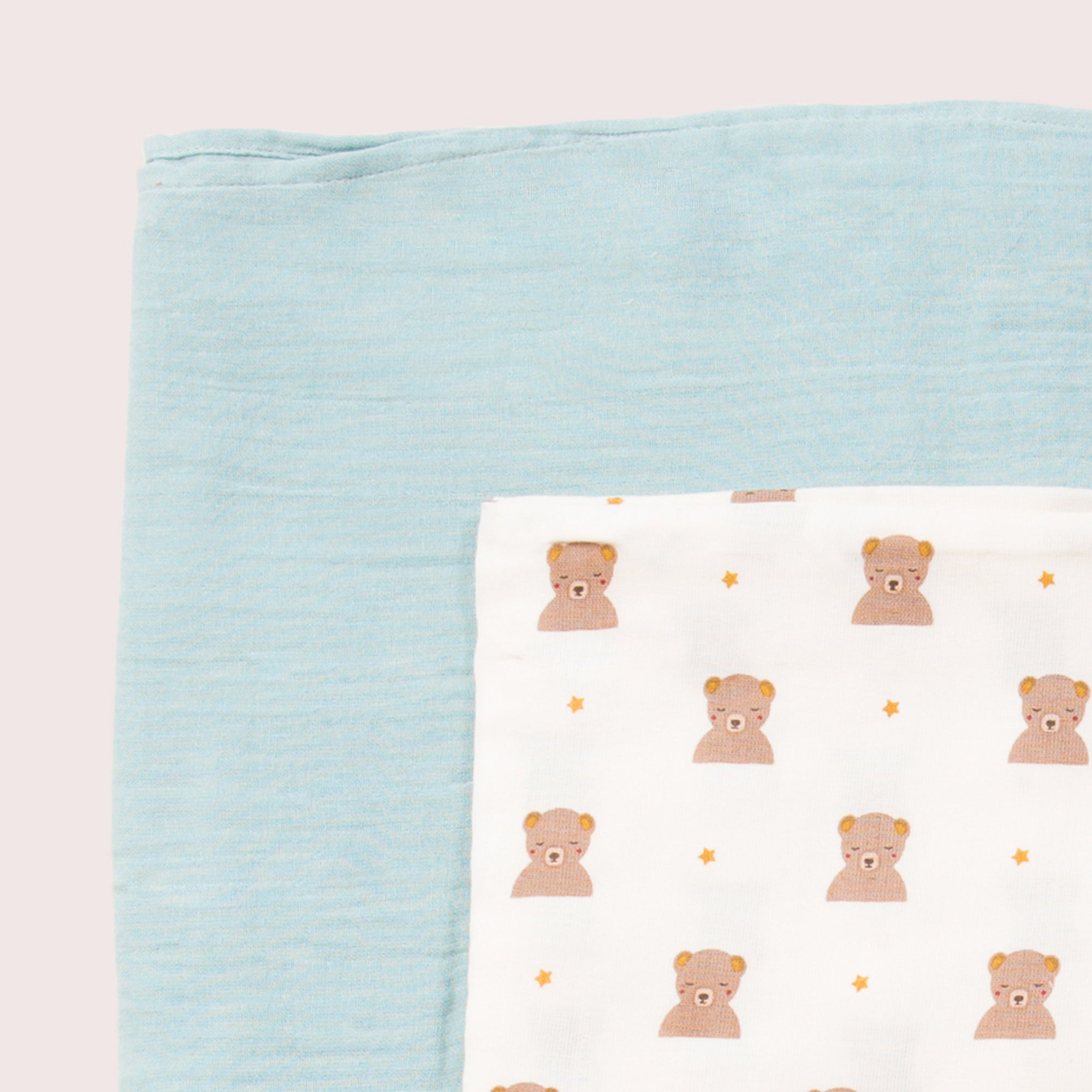 Summer Bears Organic Baby Muslin Set - 2 Pack