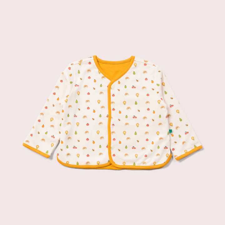 Garden Days Collarless Reversible Spring Jacket