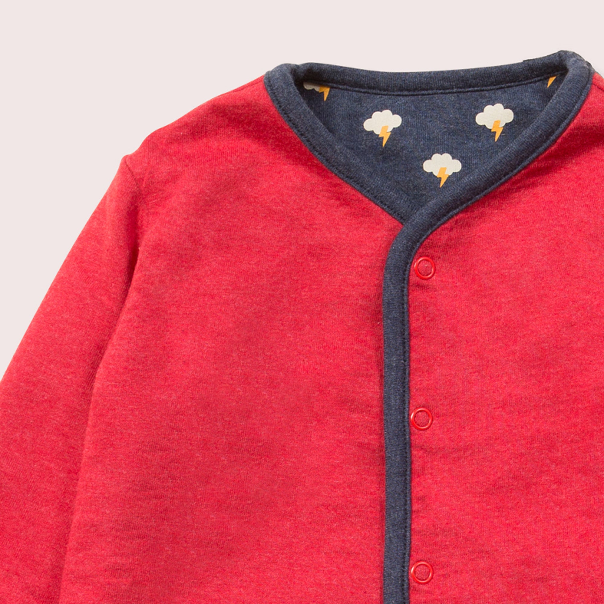 Thunder & Lightning Marl Collarless Reversible Spring Jacket
