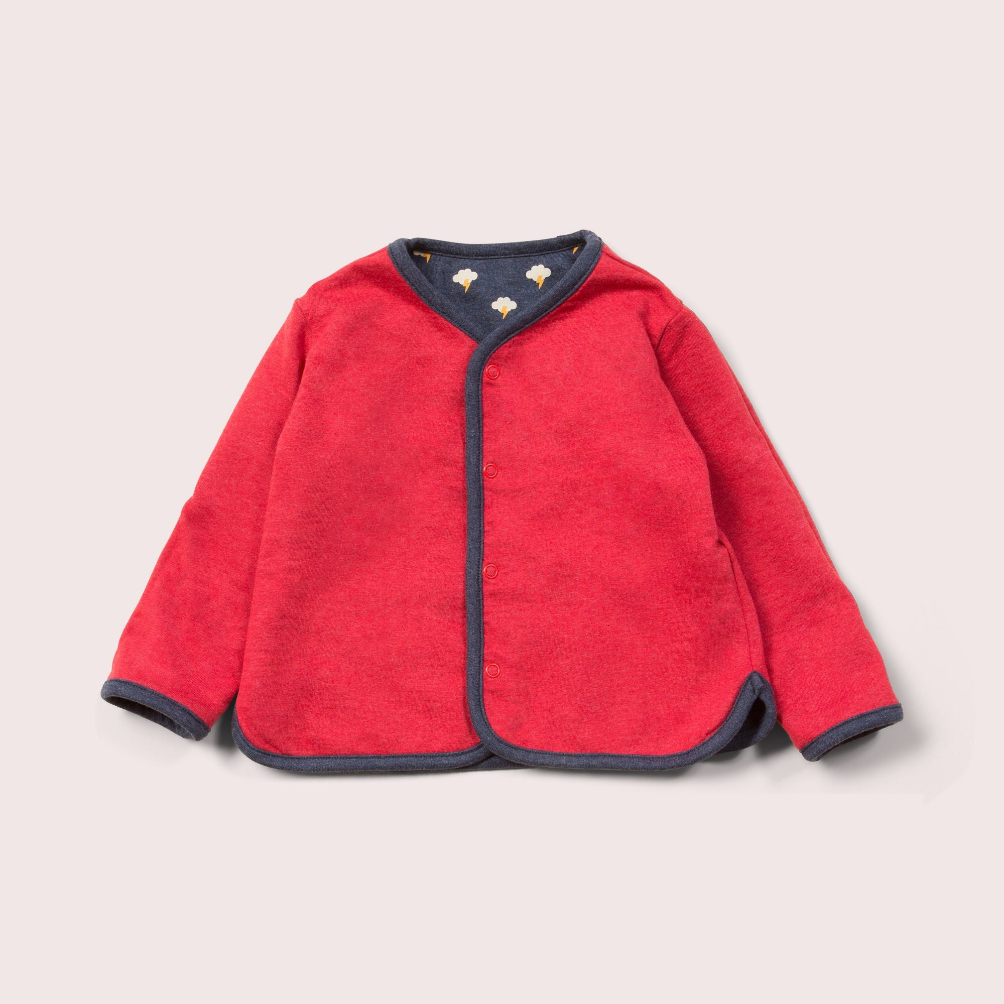 Thunder & Lightning Marl Collarless Reversible Spring Jacket