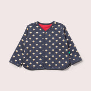 Thunder & Lightning Marl Collarless Reversible Spring Jacket
