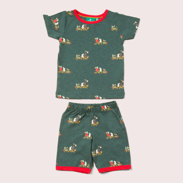 Bottom Of The Garden Jersey Pyjama Shorts Set