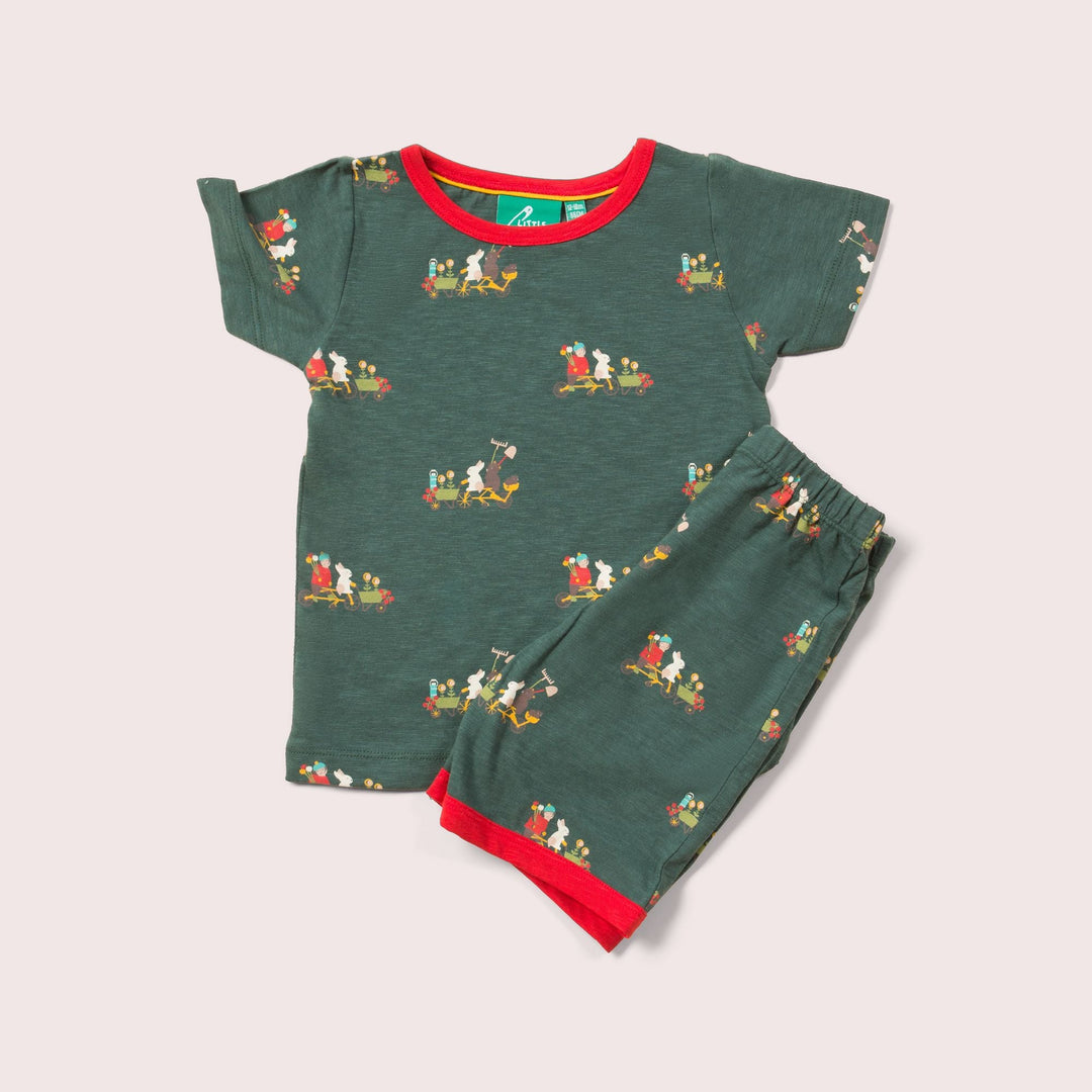 Bottom Of The Garden Jersey Pyjama Shorts Set