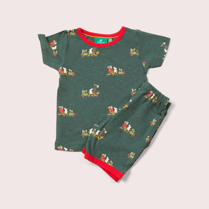 Bottom Of The Garden Jersey Pyjama Shorts Set