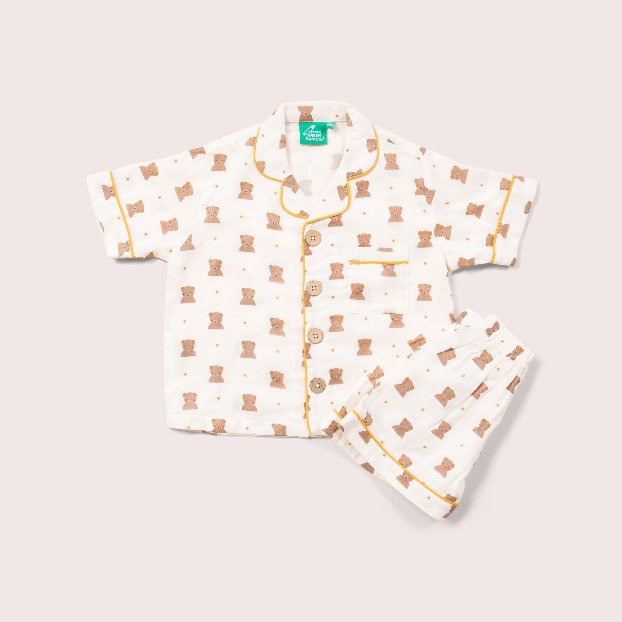 Summer Bears Button Through Pyjama Short Set NOT AVAILABLE for USA/AUS/CAN