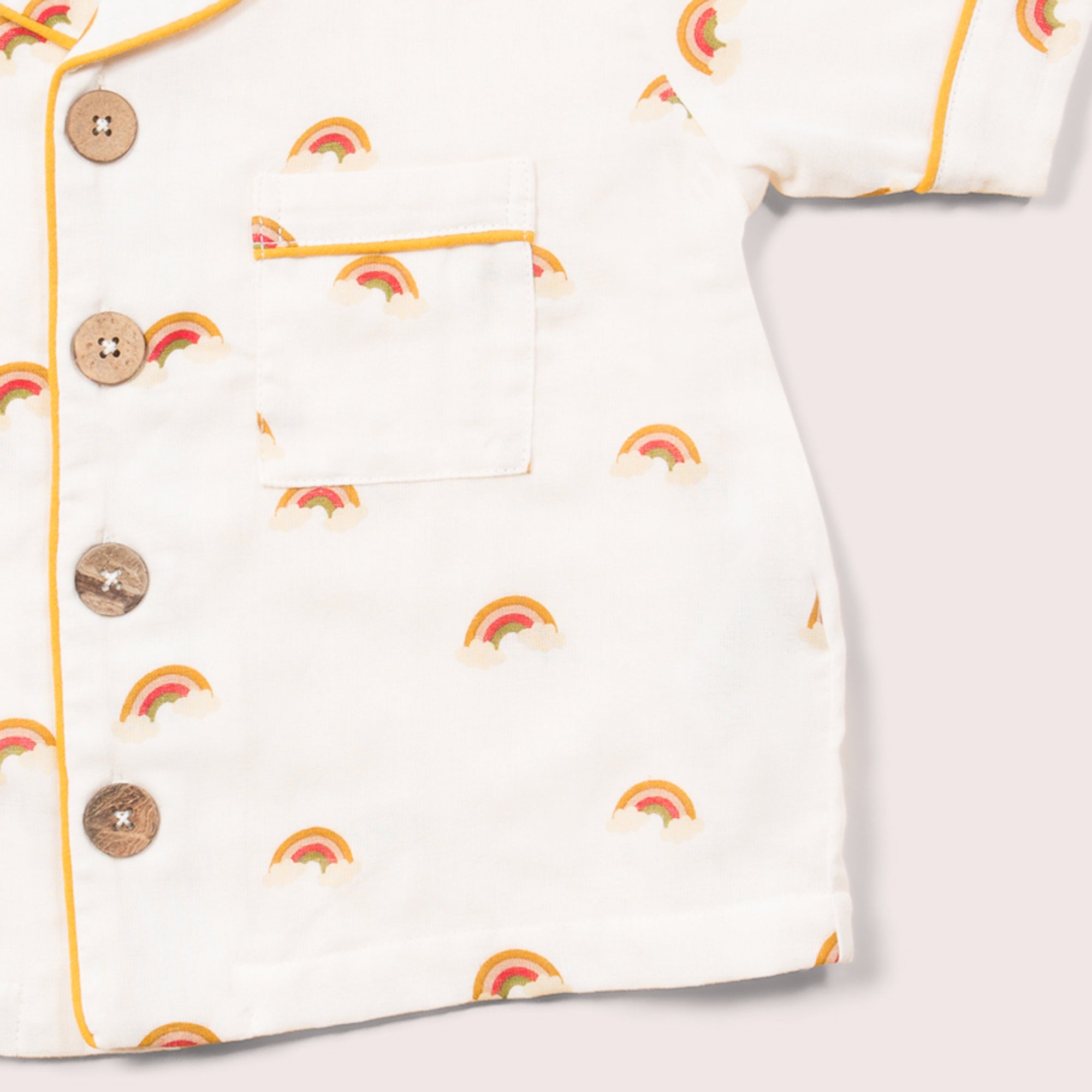 Summer Rainbows Button Through Pyjama Short Set
