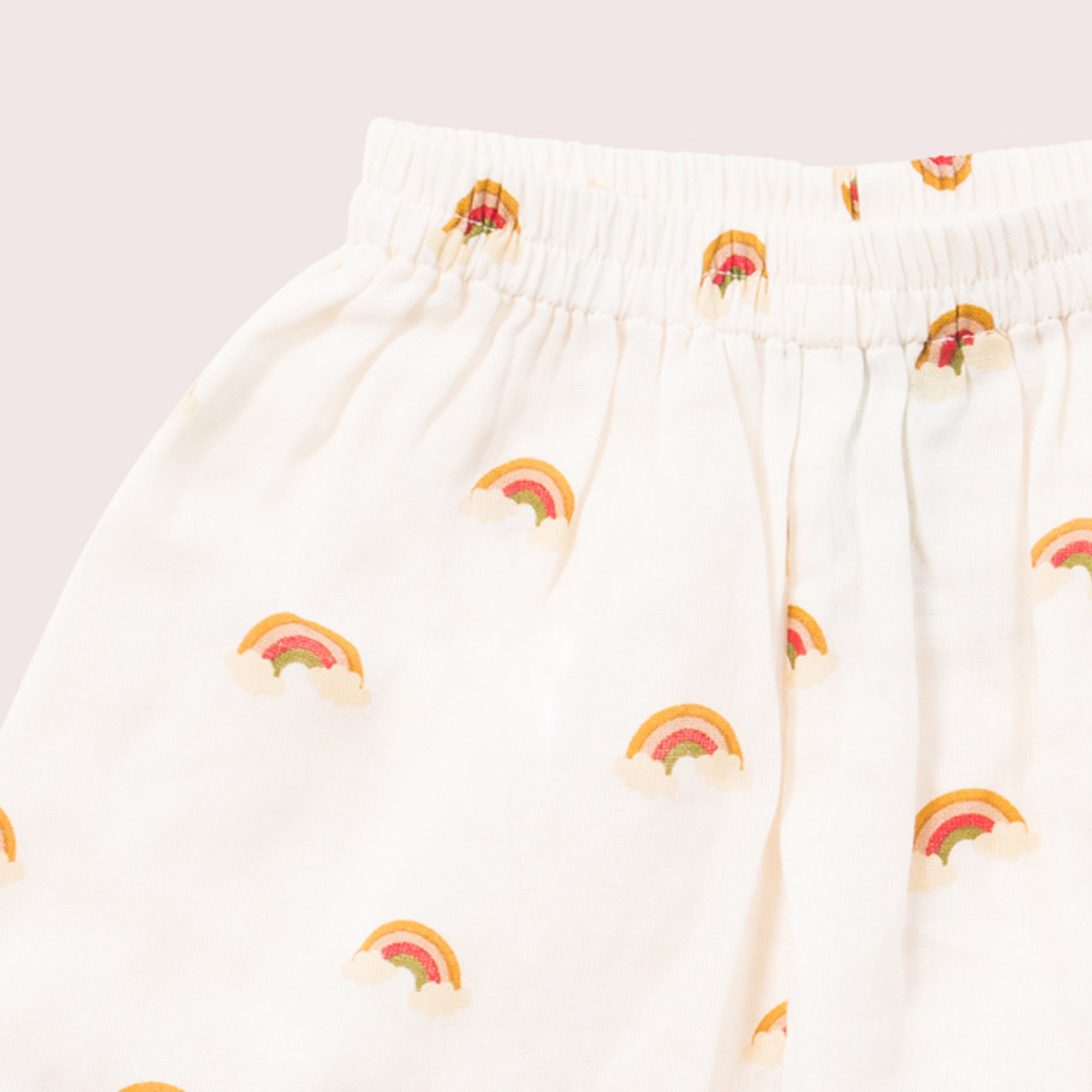 Summer Rainbows Button Through Pyjama Short Set