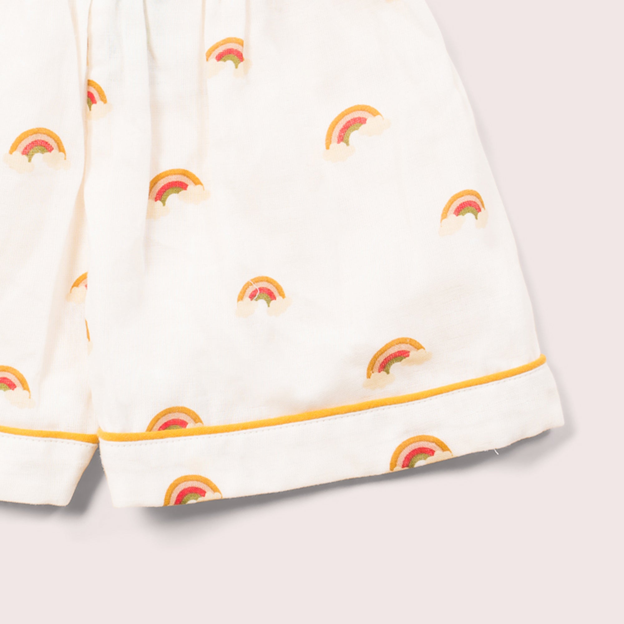 Summer Rainbows Button Through Pyjama Short Set