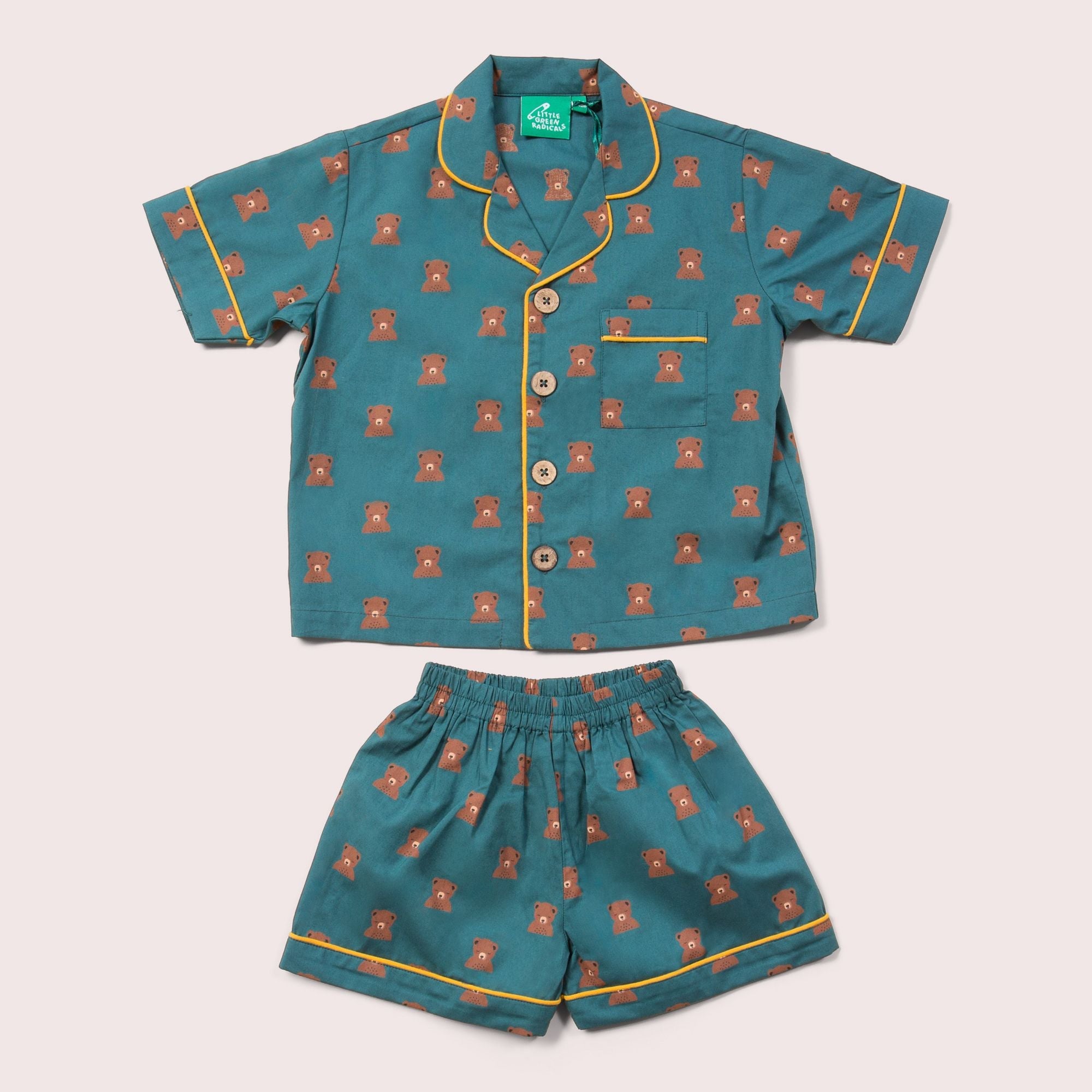 Navy Bears Button Through Pyjama Short Set NOT AVAILABLE for USA/AUS/CAN