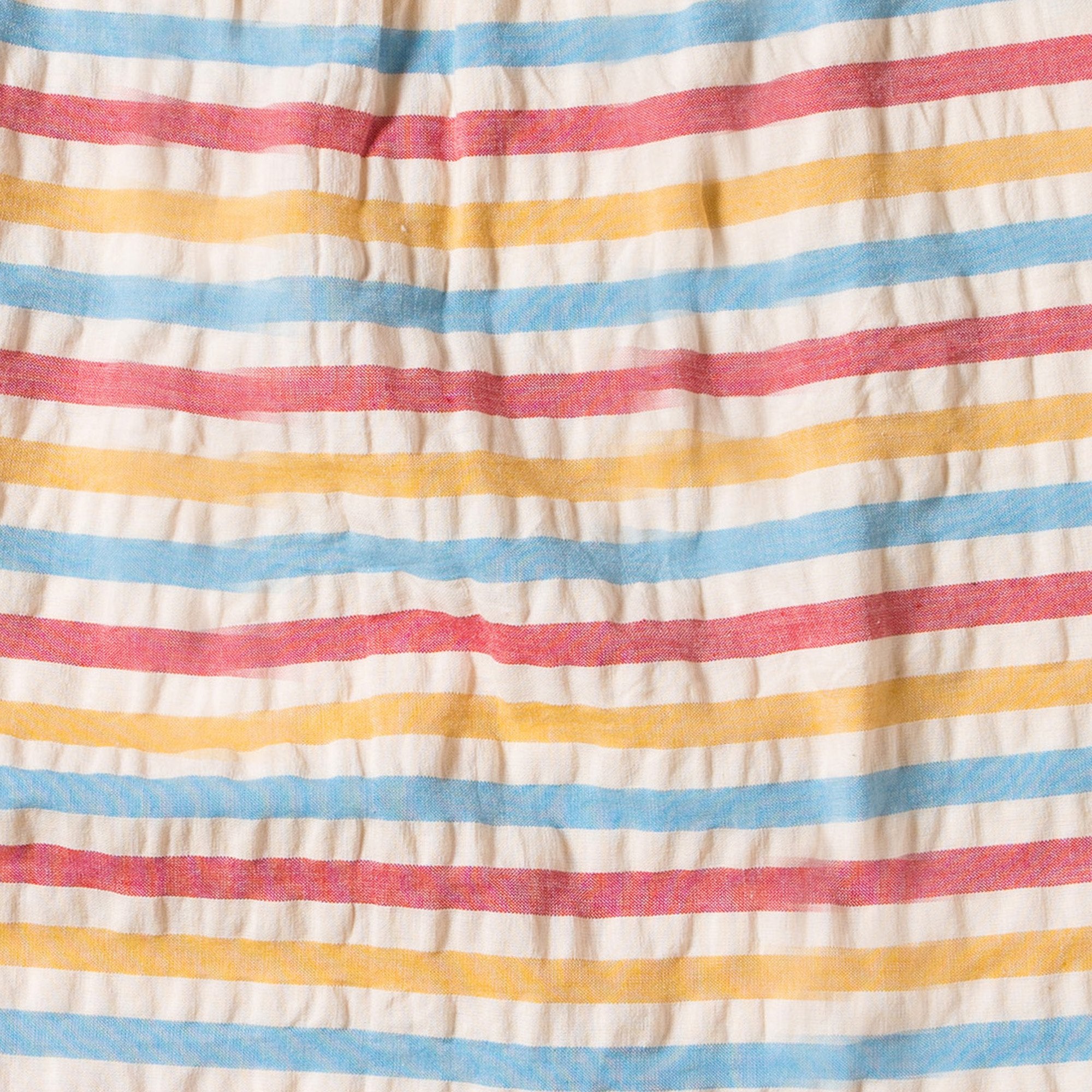 Corn Silk Seersucker Frill Dress