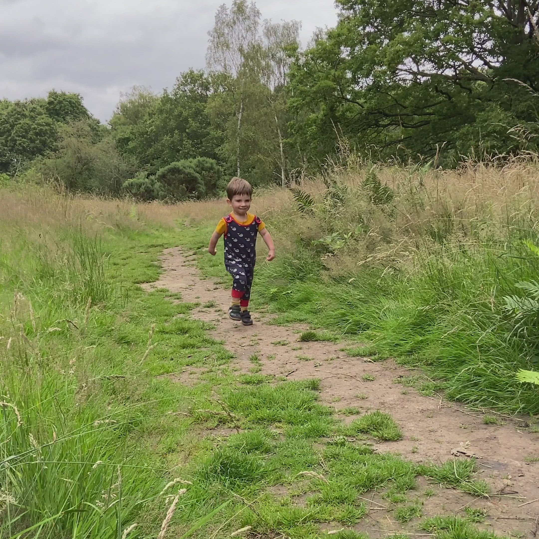 Load video: Whale Song Everyday Dungarees